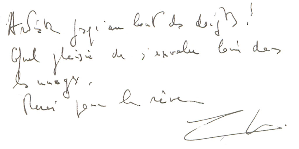 merci pour le reve